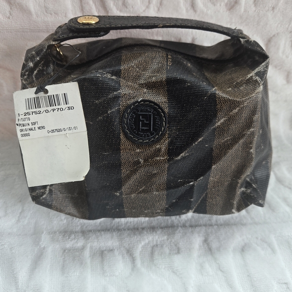 Fendi Penguin Black and Brown Cosmetic Bag - Picture 1 of 4